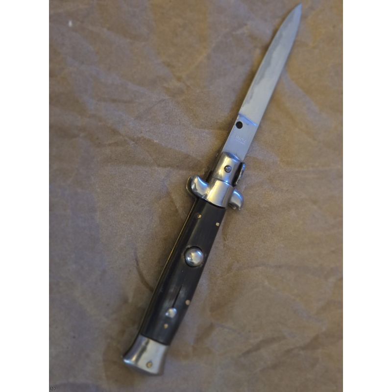 7" Inox Italian swivel bolster horn auto switchblade knife.