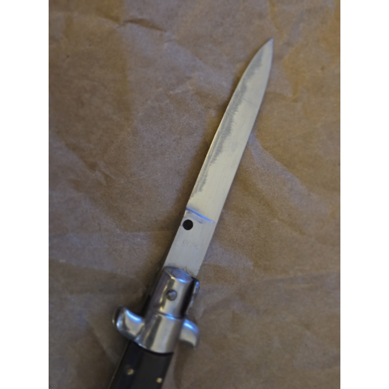 7" Inox Italian swivel bolster horn auto switchblade knife.
