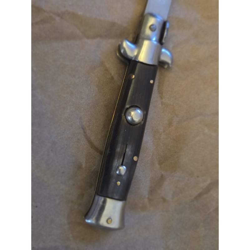 7" Inox Italian swivel bolster horn auto switchblade knife.