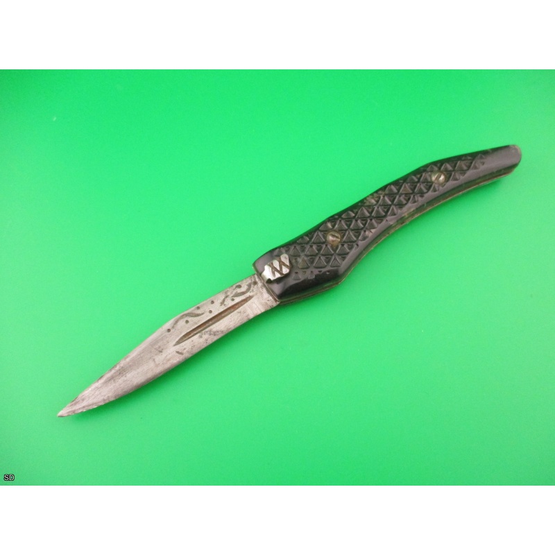 Vintage RPK 21cm Russian Prison Knife black automatic switchblade knife