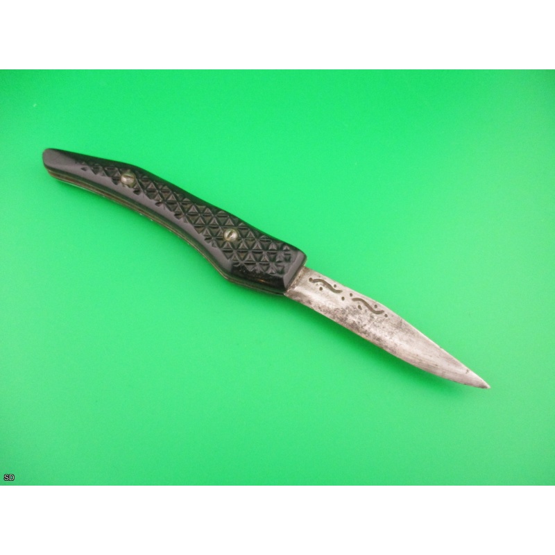 Vintage RPK 21cm Russian Prison Knife black automatic switchblade knife