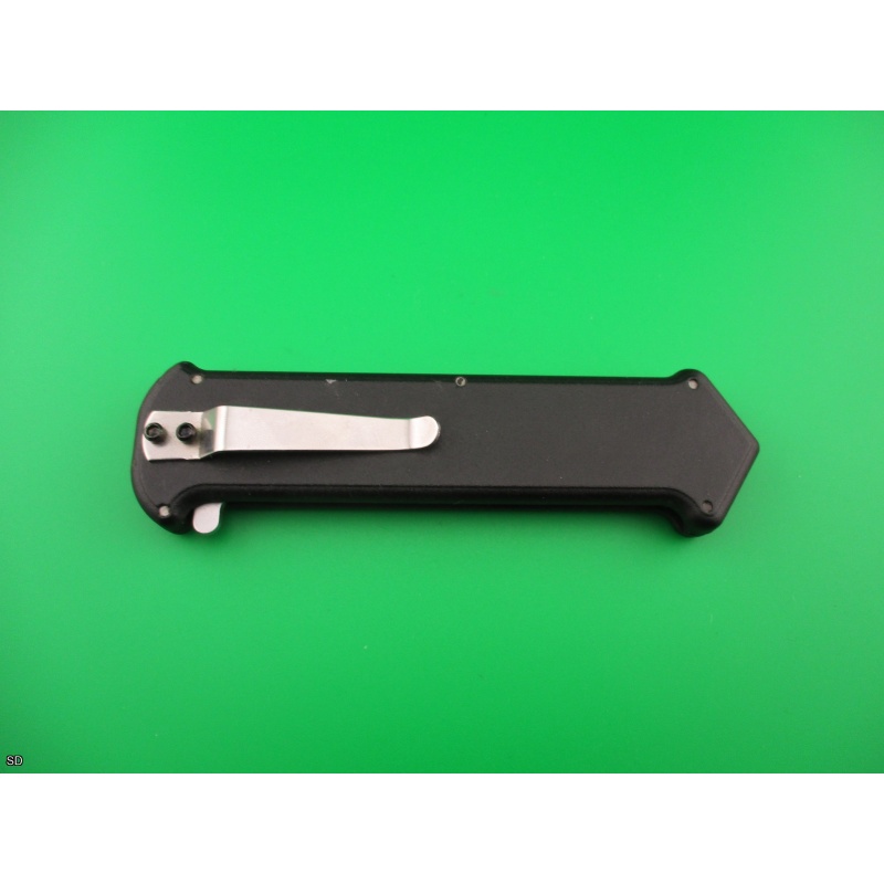 Taiwanese OTF "Joker" 8 1/2 inch black automatic switchblade knife