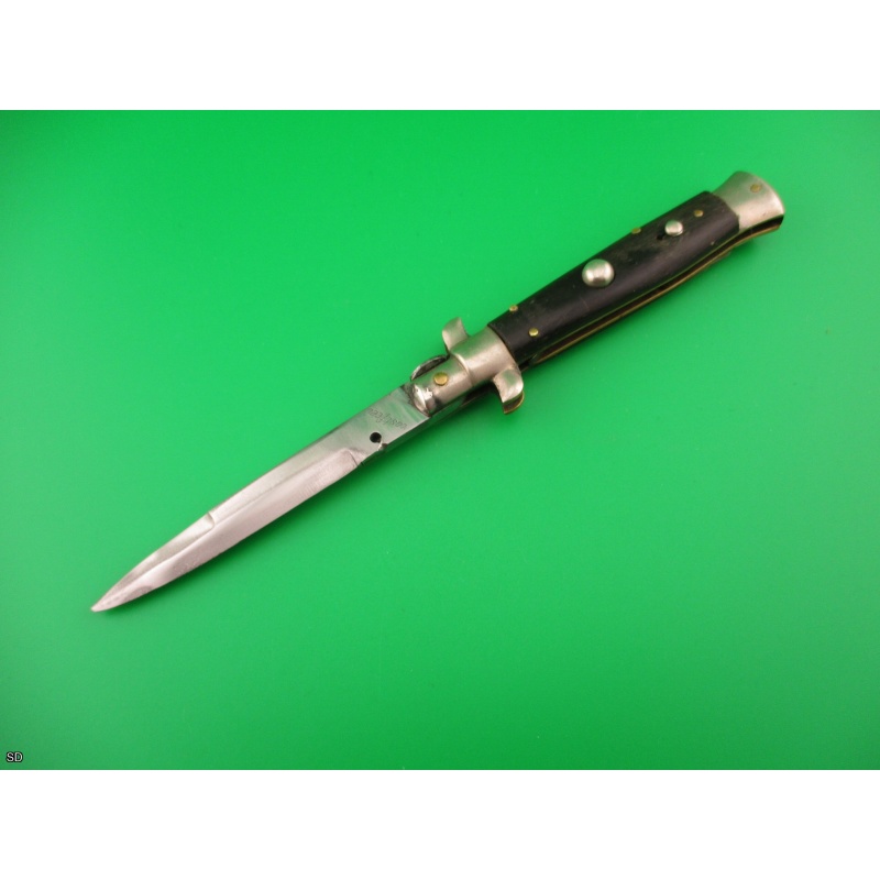 Vintage rostfrei 18cm Italian picklock horn automatic switchblade knife