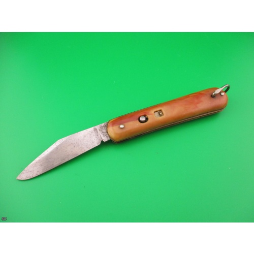 Colonial Shur-Snap Fatjack brown swirl vintage switchblade knife