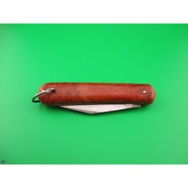 Colonial Shur-Snap Fatjack brown swirl vintage switchblade knife