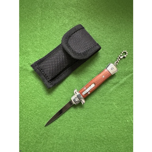 Mini Keychain OTF Auto brown