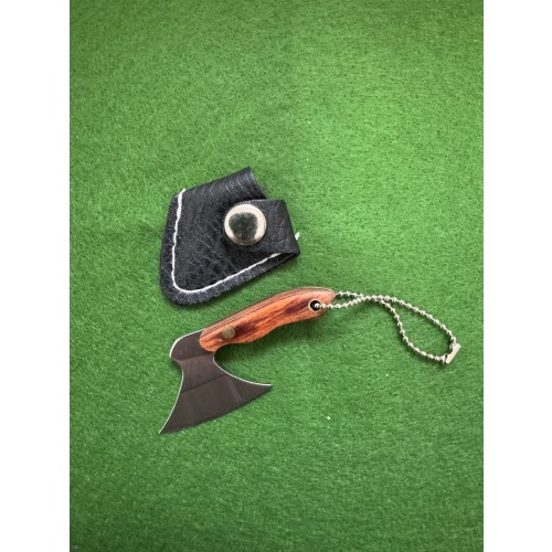Mini Fixed Blade Keychain Cleaver/Axe Style Knife #2