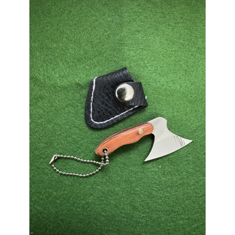 Mini Fixed Blade Keychain Cleaver/Axe Style Knife #2