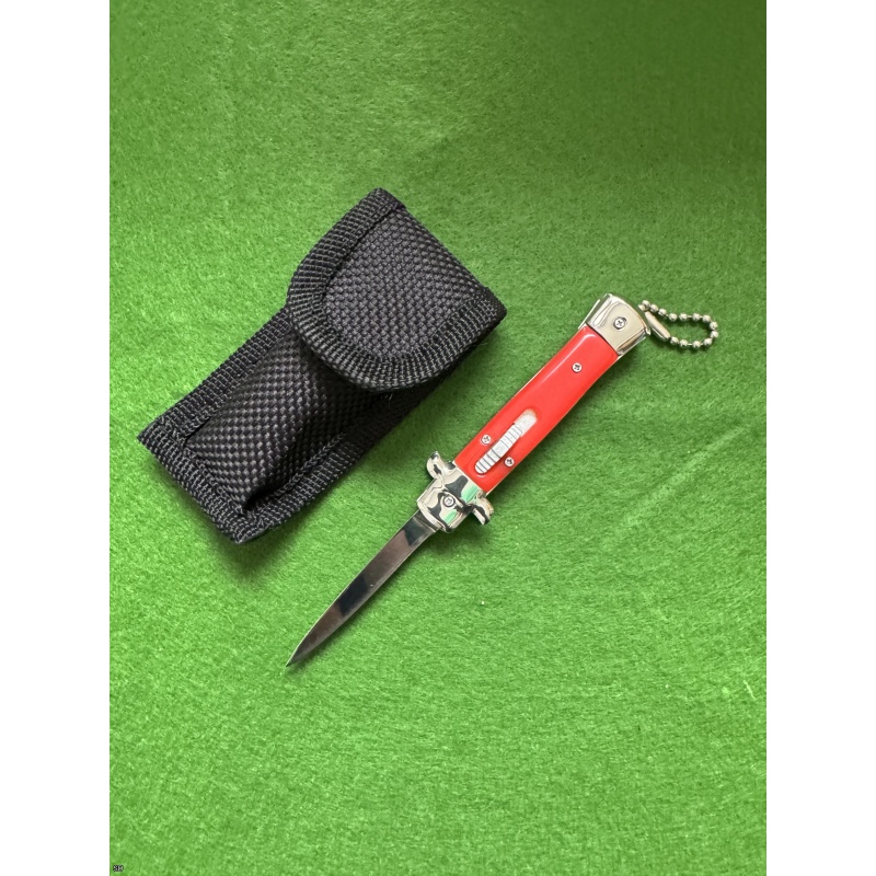 Mini Keychain OTF Auto Red